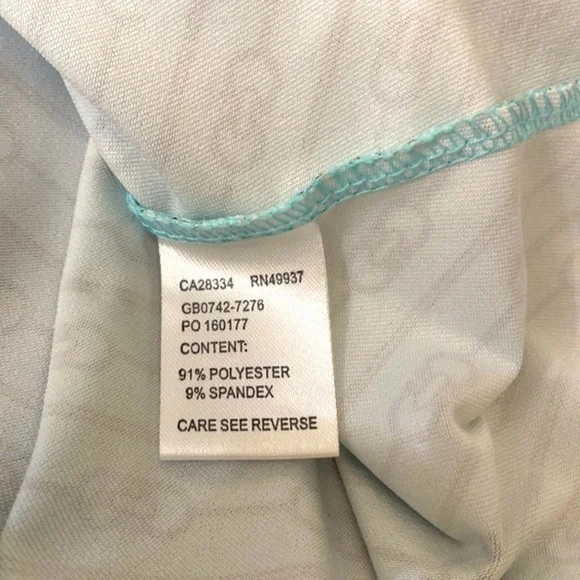 Women’s Tail Polyester & Spandex Link Design Golf Tennis Short Sleeve Top Large - Picture 6 of 7